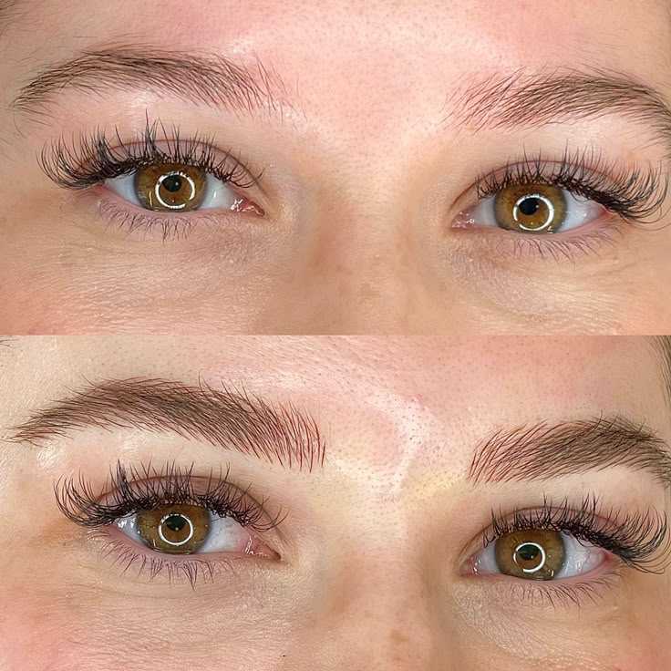 Notice the change in the eyes? 👁️ A good eyebrow shape can make your face appear bolder and more symmetrical ✨ With microblading, we not only fill empty spots but we shape the perfect eyebrows according to your facial features 📐 Remember, microblading is about enhancing what you have 💕 Dark Eye Brows Light Hair, Natural Microblading Eyebrow Shapes, Permanent Eyebrows Microblading, Shayla Wedding, Eyebrow Before And After, Phibrows Microblading, Eyebrows Goals, Nano Brows, Micro Blading