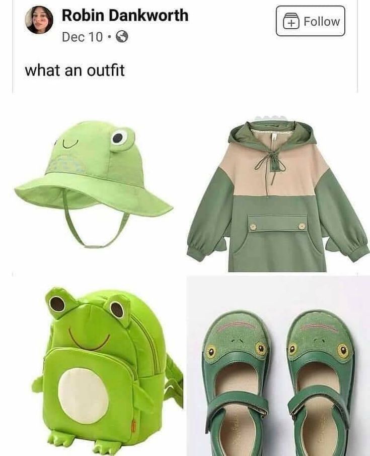 Frog Hat, Kawaii Fashion Outfits, A Frog, Cute Frogs, Kawaii Clothes, Character Outfits, Looks Vintage, Kawaii Fashion, Look Cool