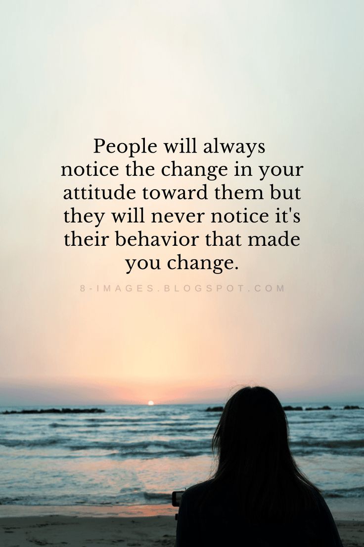 a woman sitting on top of a beach next to the ocean with a quote about people will always notice it change in your attitude toward them