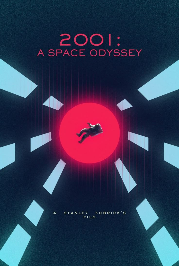 a movie poster for the 2000 film space odyssey