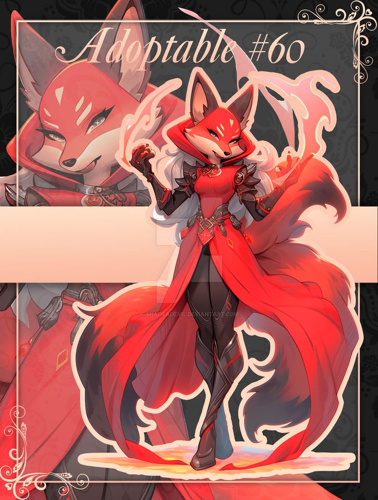 an image of a woman with red hair and a fox costume