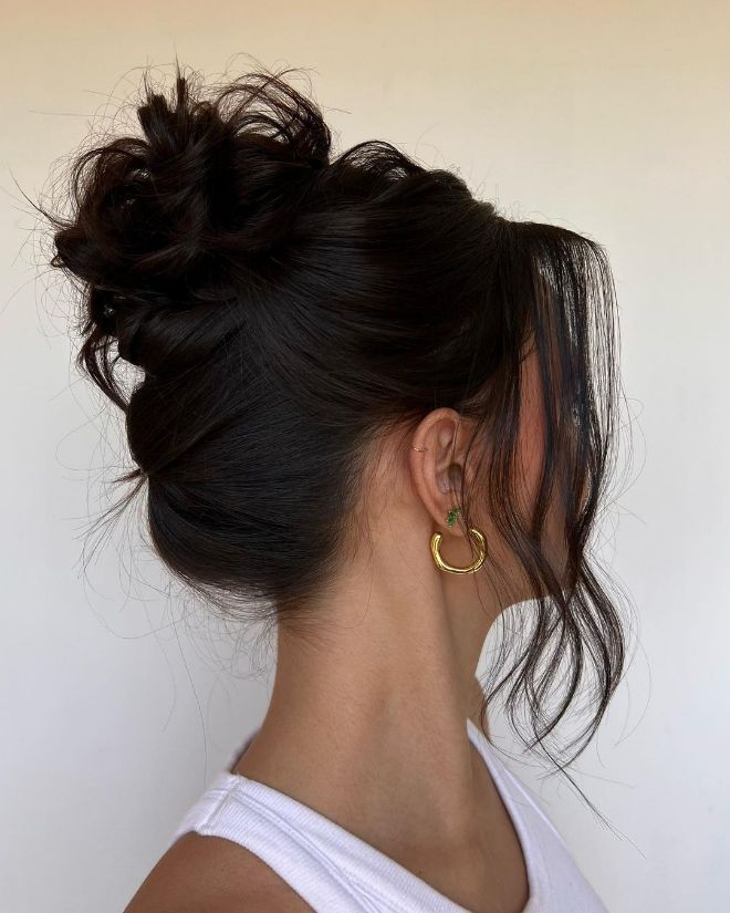 Bridesmaid Hair Inspo, High Updo, High Bun Hairstyles, High Hair, Guest Hair, Bridesmaid Hair Makeup, Formal Hair, European Hair, Work Hairstyles