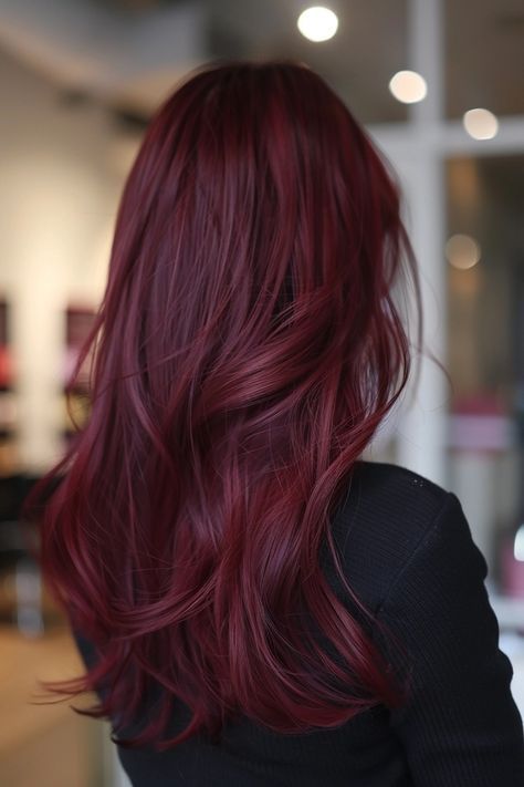 Dark Red Hair Inspiration, Warm Burgundy Hair Color, Reddish Copper Hair Color, Red On Brown Hair, Dark Brown To Red Hair, Red Hair For Warm Skin Tones, Burgundy Copper Hair, Chestnut Red Hair Color, Red Hair On Brown Hair