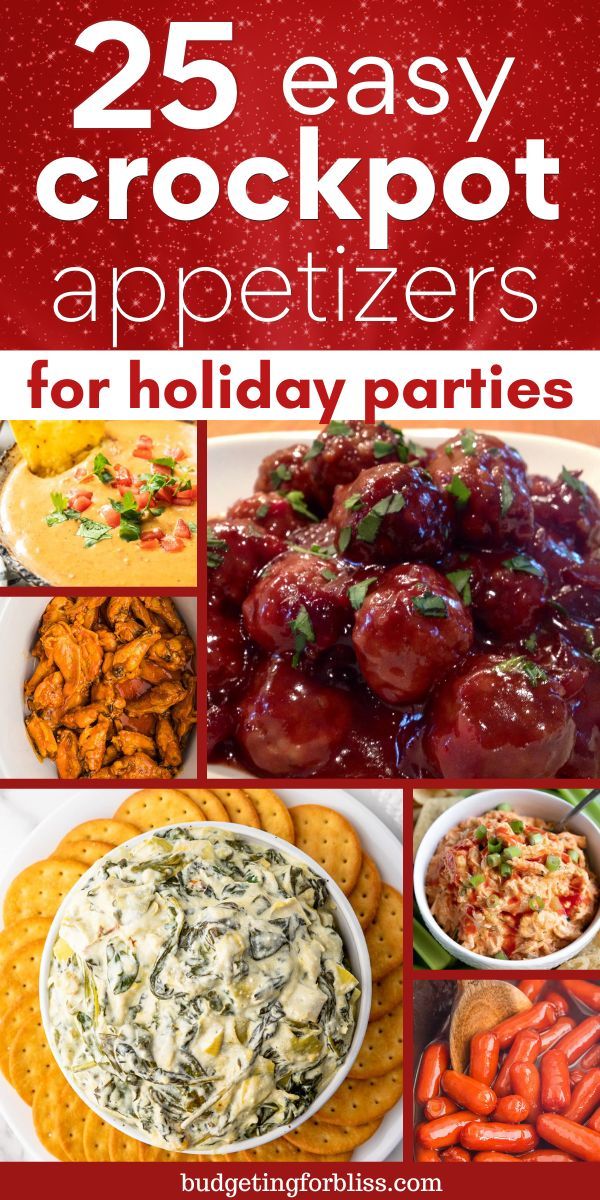 25 easy crockpot appetizers for holiday parties