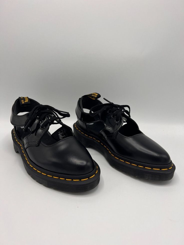 New Dr. Martens Genna Cut Out 3 Hole Lace Up Leather Sandal Shoe Women's Size 5  NWOB - New without box Impeccable. Beautiful Shoe! Box 43 xx Doc Martens, Beautiful Shoes, Shoe Box, Dr. Martens, Lace Up Shoes, My Wardrobe, Ghana, Leather Sandals, Vintage Black