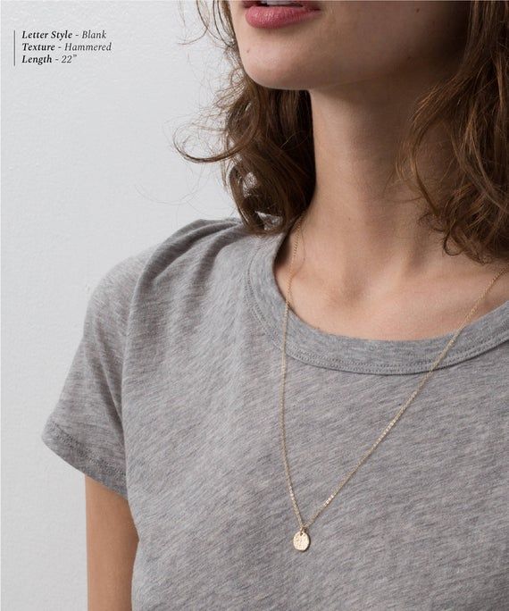 Personalized Disk Necklace Dainty Circle Tag/Coin with Custom | Etsy Minimalist Medallion Jewelry For Everyday, Delicate Round Disc Necklace For Everyday, Minimalist Everyday Charm Necklace With Coin Pendant, Everyday Minimalist Charm Necklace With Coin Pendant, Everyday 14k Gold Charm Necklaces With Round Pendant, Minimalist 14k Rose Gold Initial Necklace, Everyday 14k Gold Coin Necklace With Round Pendant, Delicate Everyday Charm Necklace With Coin Pendant, Delicate Round Charm Necklace For Everyday