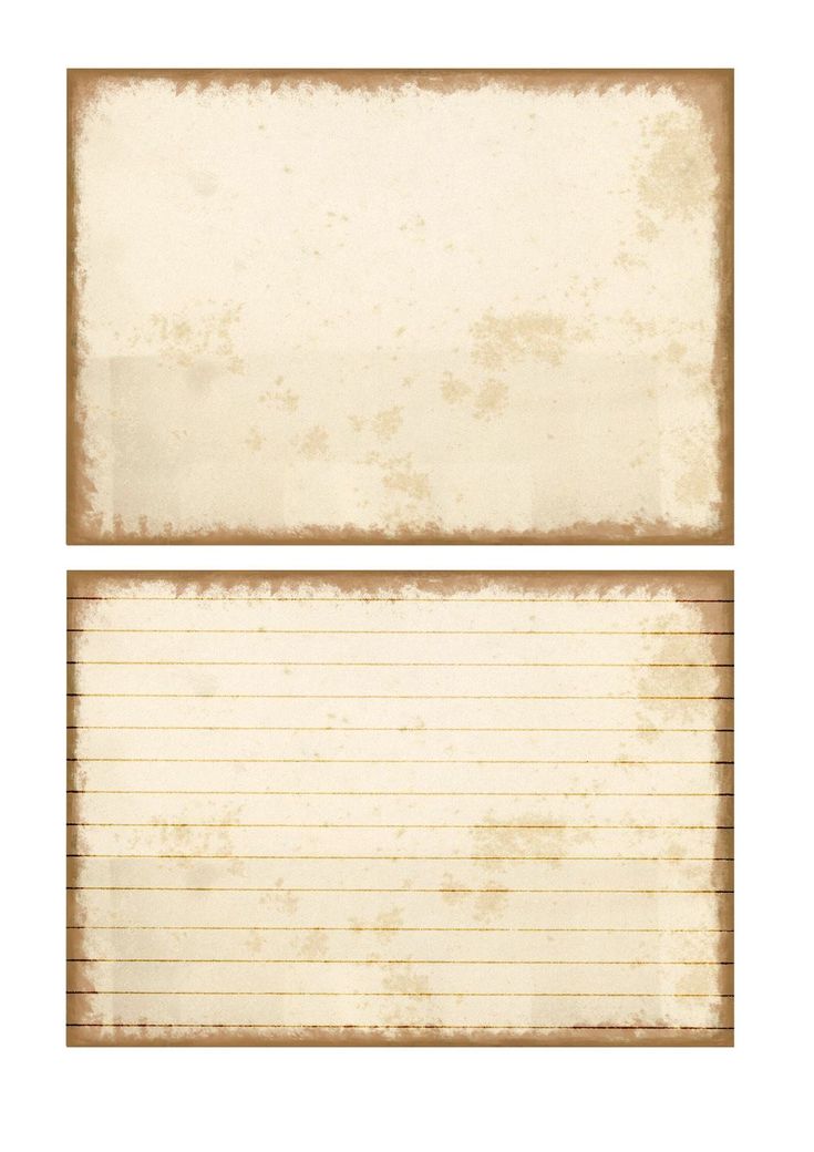 two old paper sheets with lined lines on the bottom, and an empty note pad at the top