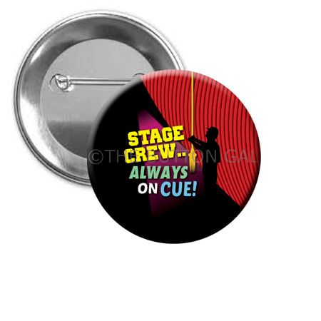 a button that says stage crew always on cue