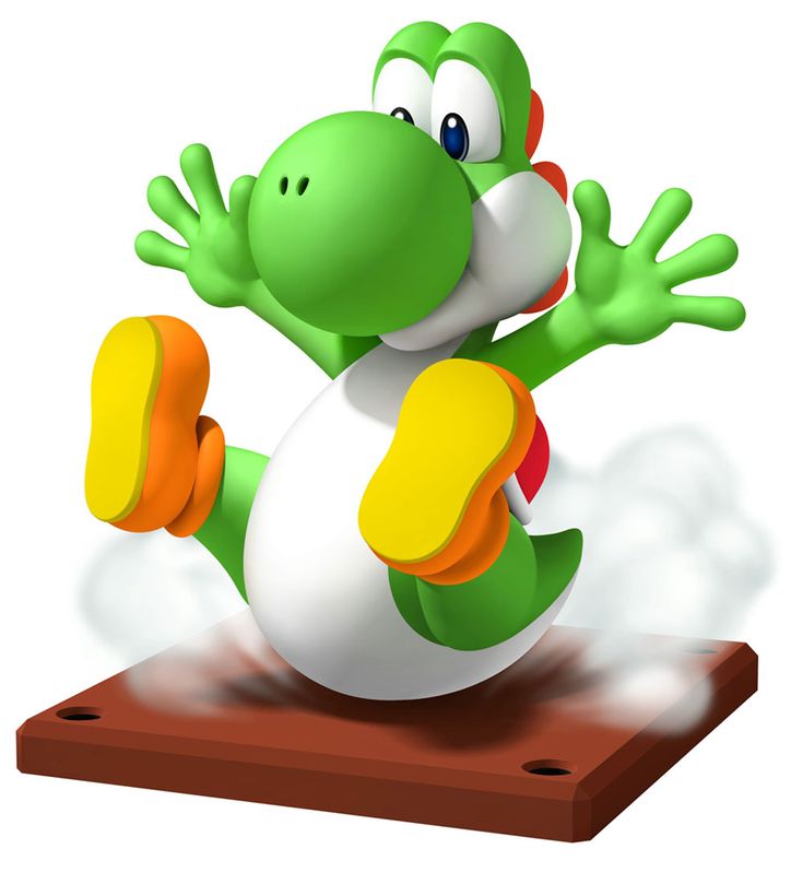 an image of a nintendo wii game character on a platform with the words super mario