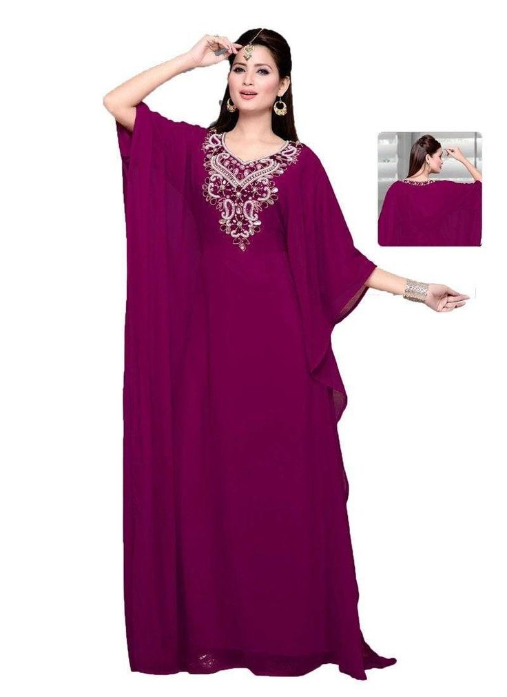 Kaftan for women Red Color Embroidered Hijab, Kids Kaftan, Crystals Decor, Kaftan For Women, Modest Evening Dress, Kaftan Abaya, Moroccan Caftan, Islamic Clothing, Red Turquoise