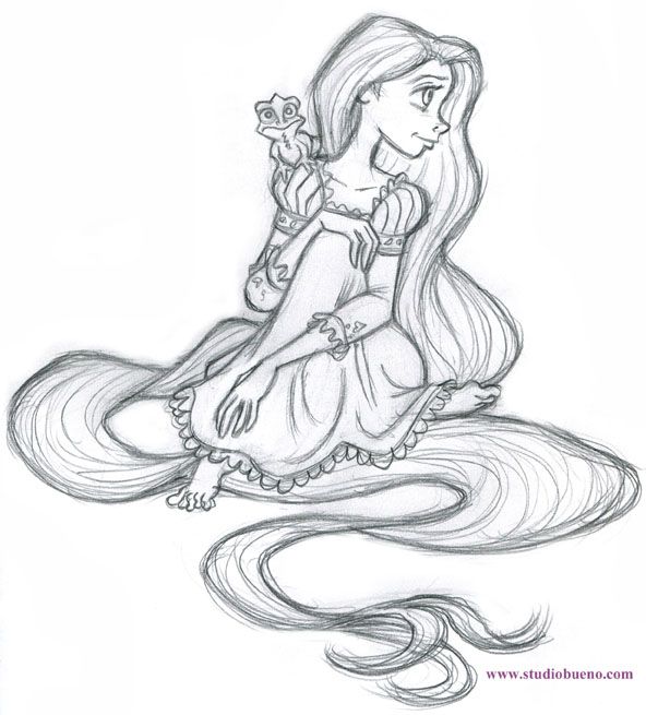 Pascal Drawing, Haircut Cartoon, Rapunzel Fanart, Rapunzel Sketch, Rapunzel Art, Rapunzel Pascal, Rapunzel Drawing, Disney Journal, Princess Sketches