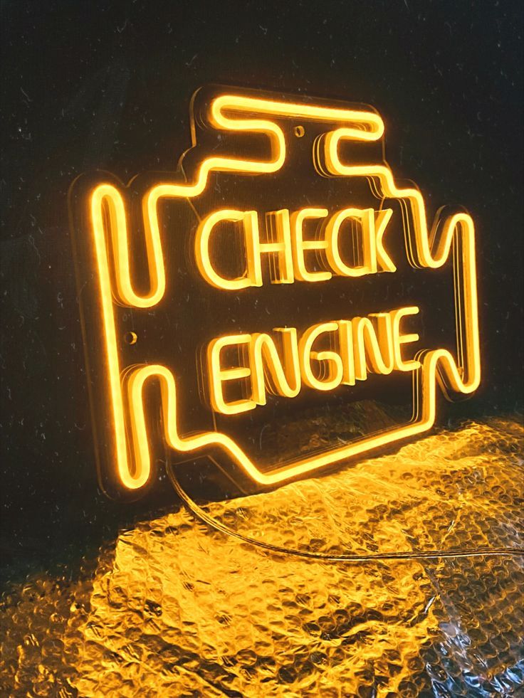 Check Engine LED Neon Sign | Car Check Engine Light Sign | Auto Shop Signage | Gift For Dad | Gifts for car guys Mechanics Aesthetic, Car Room Decor, Cool Garages, Shop Signage, Mechanic Shop, Auto Shop, Cars Room, Mechanic Garage, Check Engine Light