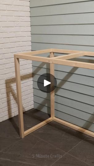 a video demonstrating how to build a diy wood frame