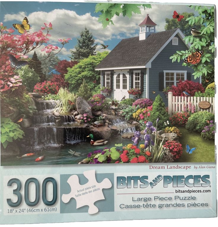 Get ready to challenge your puzzle-solving skills with this brand new 300 large piece jigsaw puzzle! Featuring the stunning 'Dream Landscape' design by Alan Giana, this puzzle is perfect for puzzle enthusiasts aged 14 and above. The puzzle is made of high-quality cardboard material and measures 24\"L x 18\"W when completed. With its vibrant multi-color design and large puzzle pieces, this puzzle is perfect for those who love landscapes and want to create a work of art to be proud of. The puzzle Train Jigsaw Puzzles, Larger Piece Jigsaw Puzzles, Jigsaw Puzzles Art, 300 Pieces Jigsaw Puzzle, Map Puzzle, Free Lego, 300 Piece Puzzles, Dream Landscape, Spring Scene