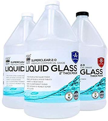 three gallon jugs of liquid that are used to make glass cleanery and disinfection