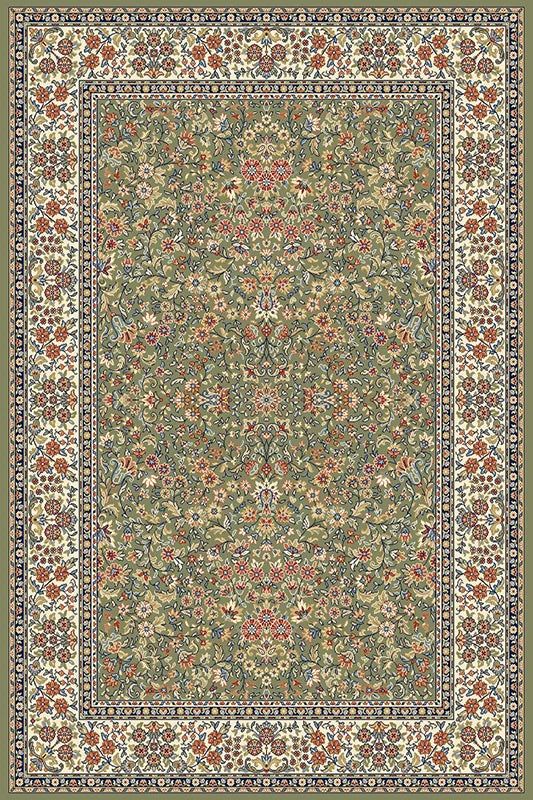 Ancient Garden 57078-4444 Green/Ivory Vintage Rug 1stdibs, Authentic Vintage Rug, Indian Carpet Design, Ancient Garden, Motifs Art Nouveau, Sophisticated Color Palette, Indian Carpet, Dynamic Rugs, Persian Pattern