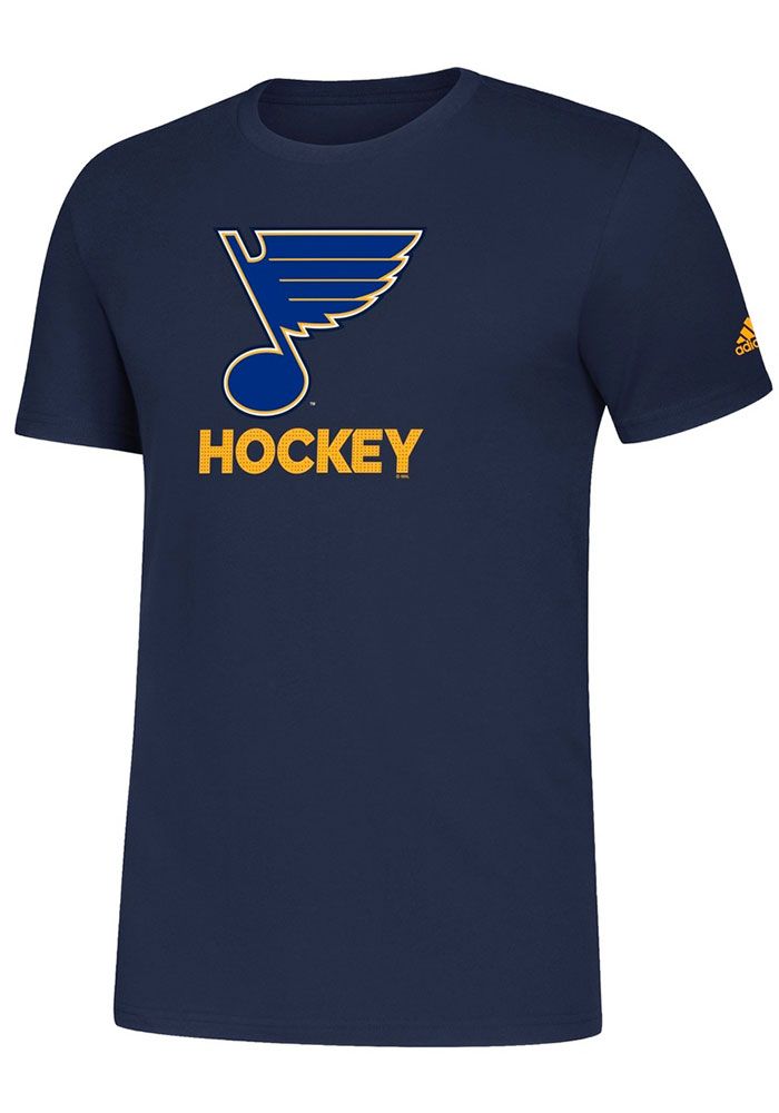 a hockey t - shirt with an image of the st louis blues logo on it