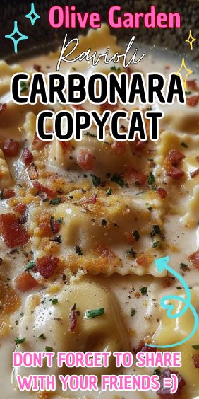 the cover of olive garden's cookbook carbonara copycat