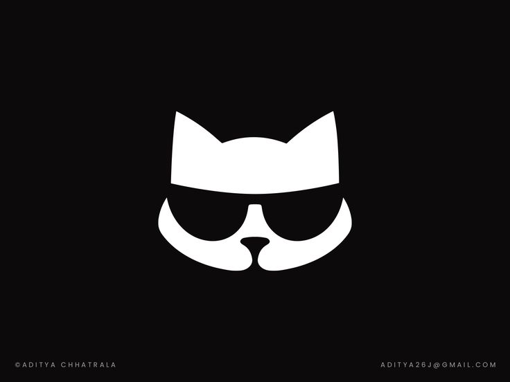 a black and white cat with sunglasses on it's face is featured in the image