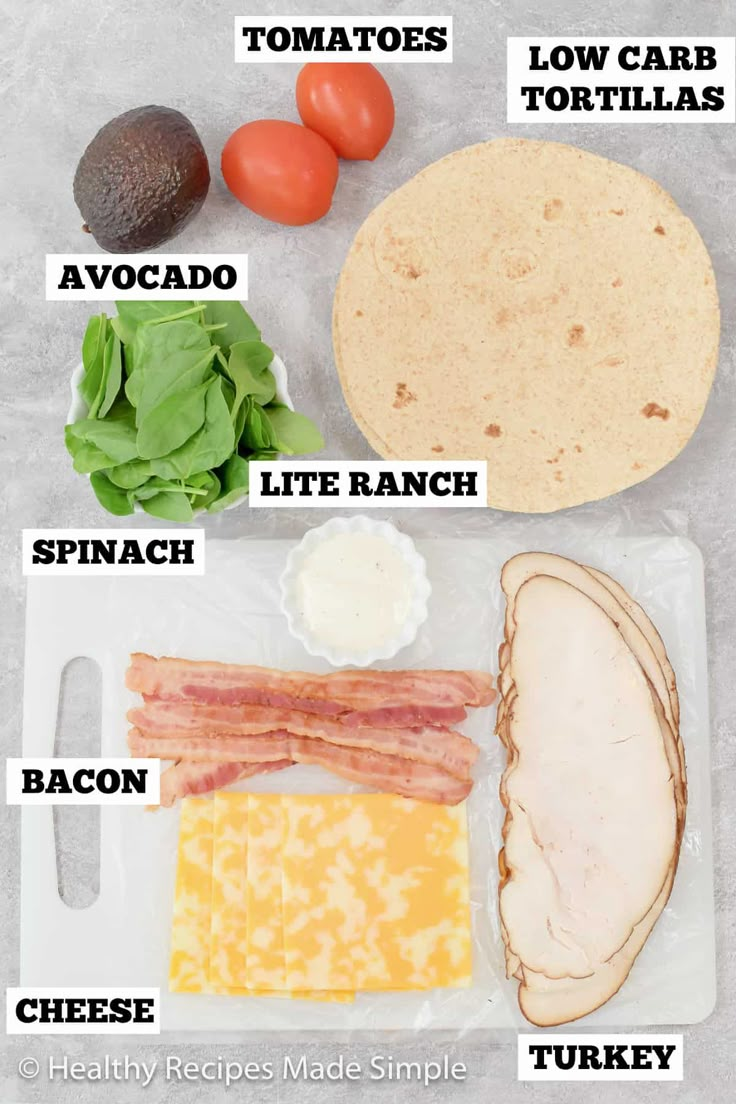 the ingredients to make an easy and healthy burrito recipe are shown in this image