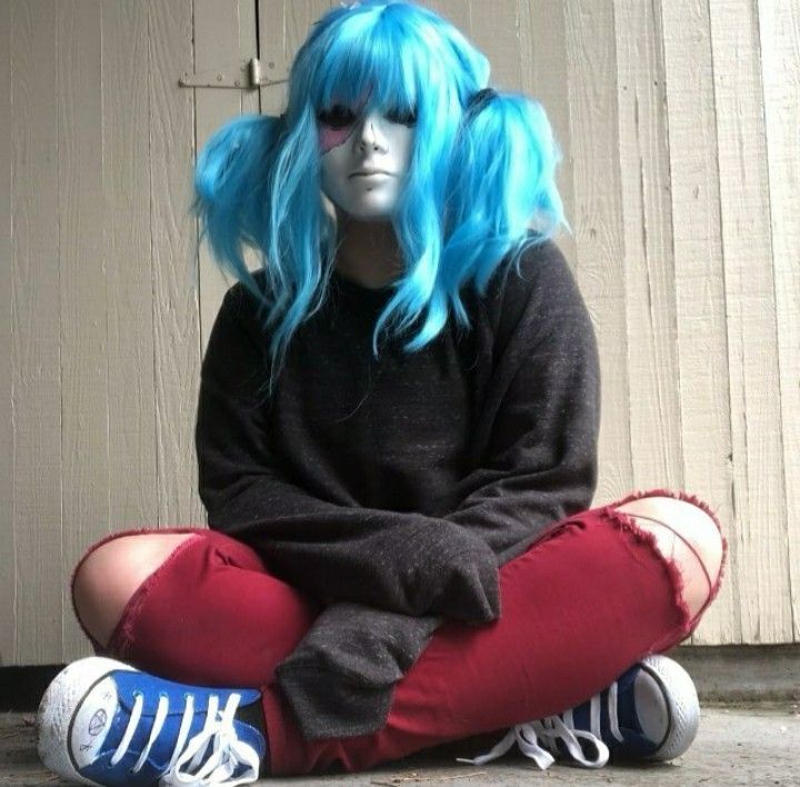 Sally Face Costume, Sally Face Cosplay Sal, Sally Face Hair, Sal Fisher Icon, Sal Fisher Cosplay, Sallyface Cosplay, Cosplay Sally Face, Cosplay Simple, Sally Face Cosplay