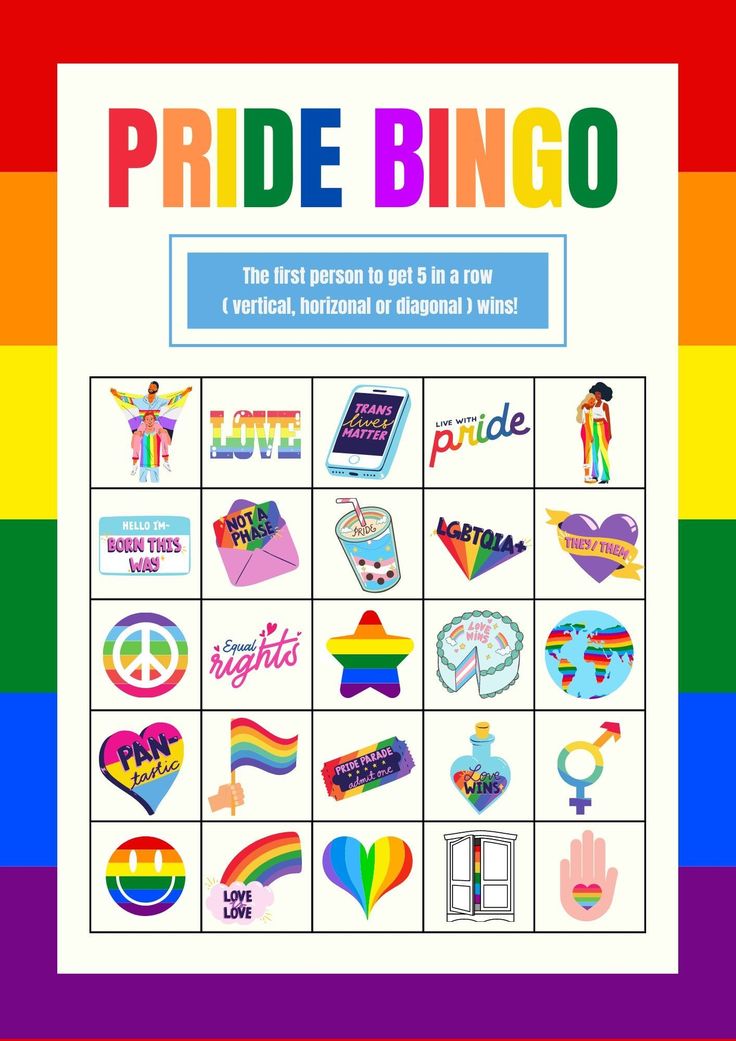 Little creek casino resort bingo Pride Month Activities For Work, Gsa Club Activities, Pride Club Ideas, Pride Month Calendar 2024, Pride Activities For Teens, Gsa Club Ideas, Gsa Activities, Pride Bingo, Lgbtq Activities