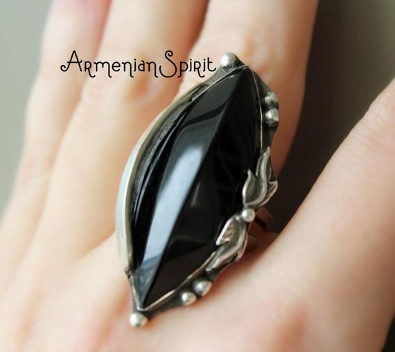 Black onyx ring Silver 925 gemstone Armenian jewelry floral Natural dark jewelery gothic Handmade women goth black Sterling Rings adjustableFREE shipping Worldwide (tracked)Earrings:Sterling silver 925, real onyx.Weight: 16 gramsLength: 5 cm= 2 inchRing:Sterling silver 925, real onyxWeight: 10 gramsThe ring is adjustable.Shipping time:Europe 3-4 weeks.USA and other countries 3-4 weeks.I don`t accept returns, exchanges or cancellations. FREE SHIPPING! Gothic Adjustable Rings For Formal Occasion, Adjustable Gothic Style Rings For Formal Occasions, Gothic Style Adjustable Rings For Formal Occasions, Gothic Formal Adjustable Rings, Adjustable Gothic Rings, Handmade Sterling Silver Rings For Party, Gothic Style Ring Jewelry Gift, Gothic Style Jewelry Ring Gift, Handmade Gothic Open Ring