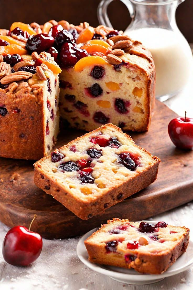 Old Fashioned German Fruit Cake Recipe

Ingredients

- 1 cup unsalted butter, softened
- 1 cup brown sugar, packed
- 1 cup granulated sugar
- 5 large eggs
- 2 cups all-purpose flour
- 1/2 teaspoon baking powder
- 1/2 teaspoon salt
- 1 teaspoon ground cinnamon
- 1/2 teaspoon ground nutmeg
- 1/2 cup candied citrus peel
- 1/2 cup chopped pecans
- 1/2 cup chopped walnuts
- 1/2 cup raisins
- 1/2 cup dried cherries
- 1/2 cup chopped dried apricots
- 1/2 cup brandy or rum

Full Cooking Instructions on... Golden Fruit Cake Recipe, Apricot Fruit Cake Recipe, Cherry Fruit Cake, German Apricot Cake, Italian Fruit Cake Recipe, Homemade Fruit Cake Recipe, German Fruit Cake, Easy Fruitcake Recipes, Old Fashion Fruit Cake