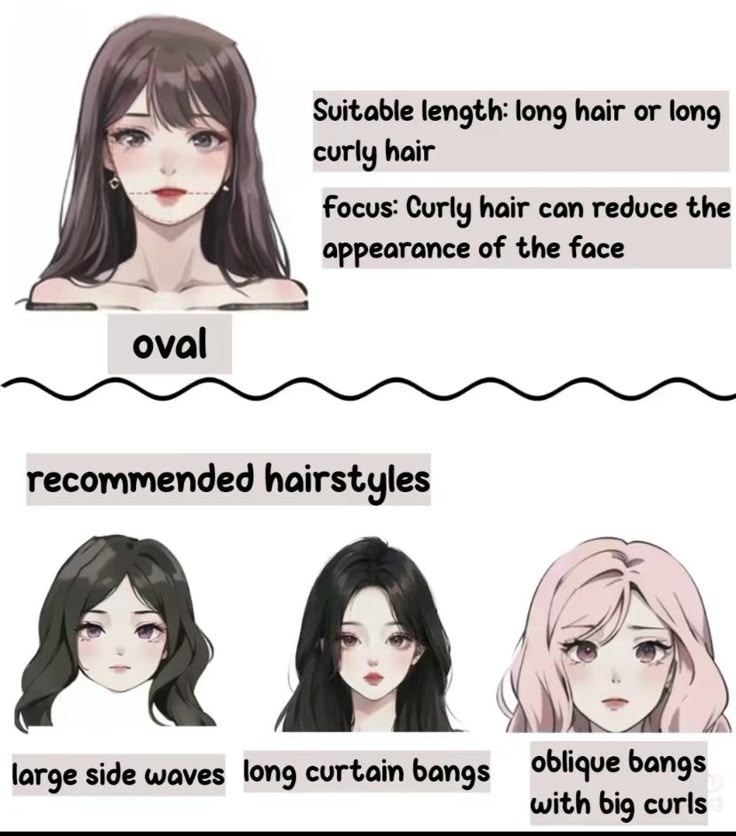 Cute Bangs For Oval Face, Cute Hairstyles For Oval Face, Bangs For Long Hair Oval, Cute Hairstyles For Round Faces Long, Hair Inspo Oval Face, Korean Hairstyle For Long Face, Oval Face Korean Hairstyle, Oval Hairstyle Women, Oval Face Shapes Haircuts