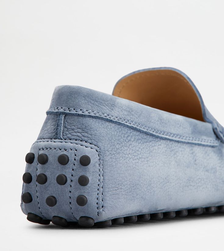 Man LIGHT BLUE Gommino Driving Shoes in Nubuck XXM64C000406RN9U200 | Tods Luxury Calf Leather Slip-on Shoes, Luxury Almond Toe Slip-ons With Leather Lining, Luxury Slip-ons With Leather Lining And Almond Toe, Luxury Suede Slip-ons For Galas, Calf Leather Slip-ons With Suede Lining, Luxury Calf Leather Slip-ons With Flat Heel, Designer Slip-ons With Rubber Sole And Round Toe, Luxury Slip-ons With Leather Lining For Galas, Luxury Slip-ons For Galas With Leather Lining