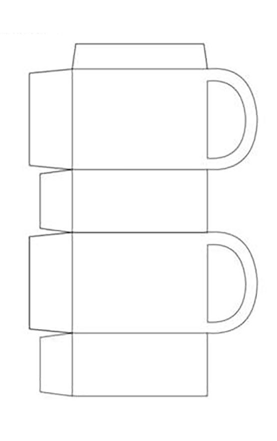 a paper coffee cup with the top cut out