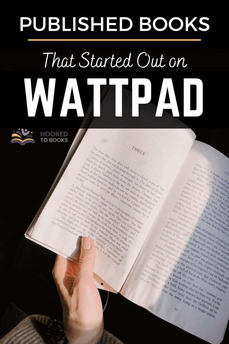 a person holding an open book in their hands with the title, books that started out on watttppadd