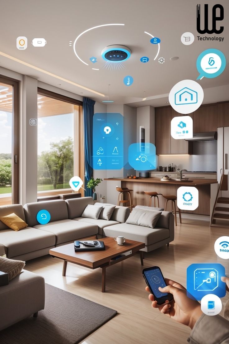 home automation system Security Room Design, Smart Home Technology Interior Design, Security Systems For Home, Home Security Ideas, Iot Design, Best Home Automation, Smart Home Automation Systems, Guys Room Aesthetic, Smart Lighting System