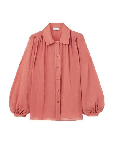 Crepe No appliqués Basic solid color Front closure Button closing Long sleeves Buttoned cuffs Classic neckline No pockets Tie Neck Blouse, Clothing Pieces, Solid Color Shirt, Puff Sleeve Blouse, Tie Blouse, Blouse Online, Pastel Pink, Effortless Style, Women's Shirt