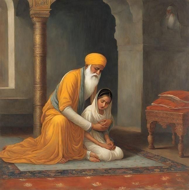 Sikhi Aesthetic, Sikhism Wallpapers, Sikh Aesthetic, Sikhism Aesthetic, Guru Nanak Pics, God Vision Board, Sikh Prayer, Sikhism Beliefs, Punjabi Art