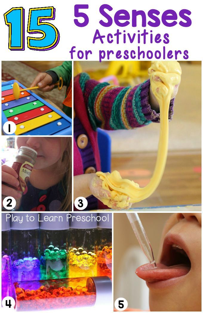 there are five activities for preschoolers to do with the kids in this series, including science