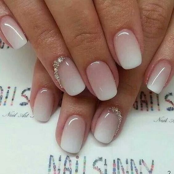 Nude & Glitter Wedding Nails for Brides  #wedding #weddings #weddingideas #hmp #himisspuff Wedding Nails Mother Of Groom, Elegant Bridal Nails, Wedding Nail Art Design, Unghie Sfumate, Sassy Nails, Nails Classy, Digital Ideas, Wedding Nails Design, Nail Art Wedding