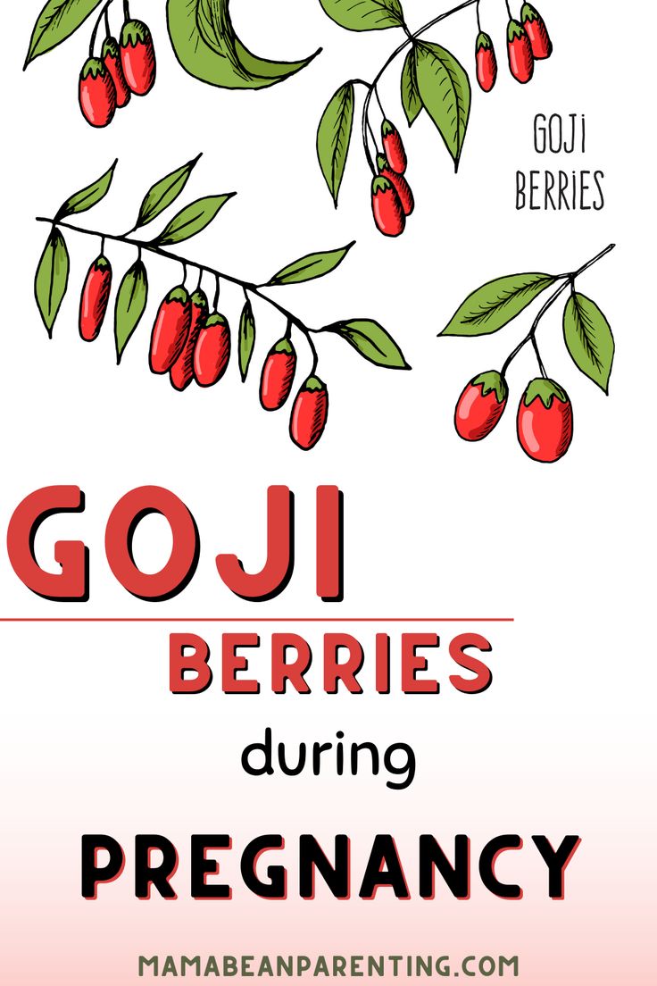 goji berries during pregancy with the words goji berries in red and green