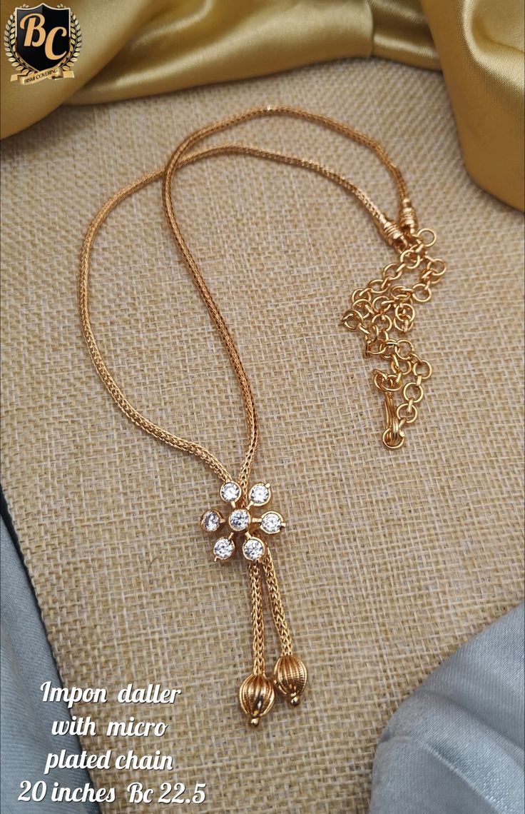 Chain And Pendant Gold Indian, Daily Wear Gold Chains For Women Indian, Simple Gold Chain Designs For Women, Pendant Sets Indian Gold, Daily Wear Gold Chains, Daily Wear Gold Chains For Women, Gold Jhumkas, Simple Necklace Designs, Jewel Design