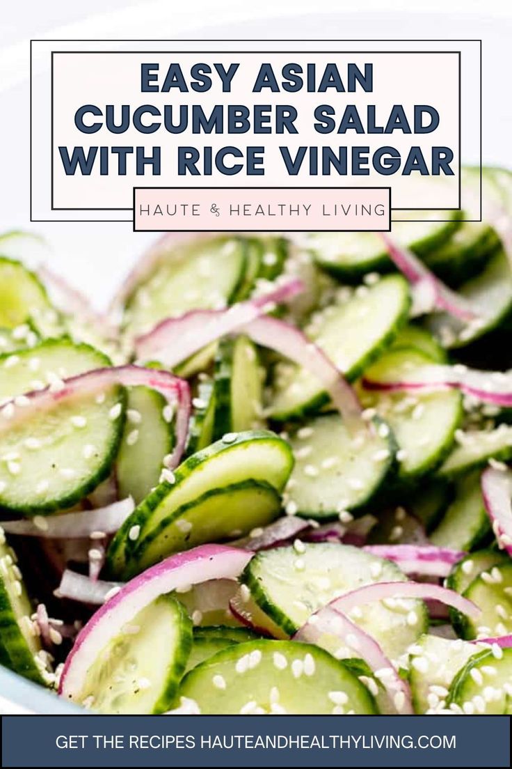 cucumber salad with rice and herbs in a bowl