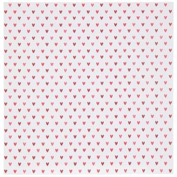 a pink and red heart pattern on white paper