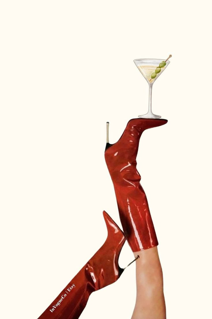 Flipping Off Aesthetic Wallpaper, Vintage Vogue Poster Prints, Vouge Aesthetic Widget, Dark Red Poster Prints, Red Martini Aesthetic, Vintage Poster Wallpaper Iphone, Mob Wife Aesthetic Wallpaper, Red Poster Aesthetic Room, Elegant Asthetic Picture