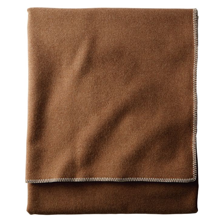 Pendleton Eco Wise Camel Heather Wool Blanket, folded. Queen size. Pendelton Blankets, Apartment Necessities, Brown Throw Blanket, Brown Blanket, King Size Blanket, Shade Of Brown, Pendleton Woolen Mills, Cashmere Blanket, Twin Blanket