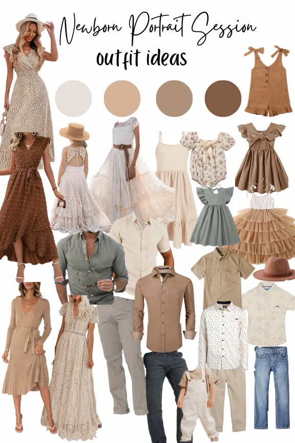 a collage of different outfits and clothes for people to wear in the same color scheme