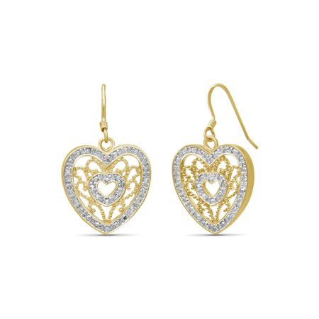 Most every girl loves diamonds and there is no better way to show off your love of this look than with a gorgeous pair of diamond hearts. These Diamond Heart Dangle Earrings are super chic and incredibly versatile. These earrings are perfect for dressy occasions, but they also look fabulous with casual everyday looks. Size: one size.  Color: Metal Type.  Gender: female.  Age Group: adult. Elegant Heart Earrings For Valentine's Day Anniversary, Cubic Zirconia Open Heart Earrings, Mother's Day Heart Earrings In Cubic Zirconia, Mother's Day Heart Earrings Cubic Zirconia, Mother's Day Cubic Zirconia Heart Earrings, Cubic Zirconia Heart Earrings For Wedding On Mother's Day, Elegant Heart Pendant Earrings For Anniversary, Classic Heart Earrings With Diamond Accents In Cubic Zirconia, Classic Pierced Earrings For Valentine's Day