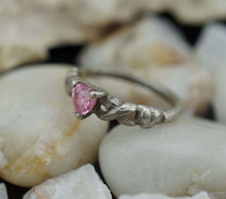 This is the perfect option for those who like cool, unique jewelry and the luxury, shine of silver, pink. This ring is well made, cute and/or elegant in design, and very desirable. The ring is decorated with cz on the top. The shape of the top is triangle. ♥ There is a hallmark: Sterling. 925 ♥The size of the ring is 3 1/4. This piece is from estate where all the jewelry was from USSR. It is very old and collectible piece. This item is pre-owned vintage and may show some wear commensurate with i Art Deco Jewelry Vintage, Silver Ring Designs, Vintage Jewelry Art, Cocktail Art, Art Deco Necklace, Sterling Jewelry, Cz Ring, Deco Jewelry, Jewelry Online Shopping