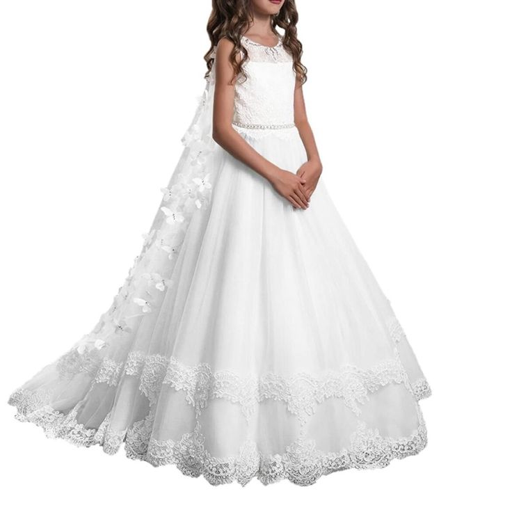 Five Varieties Of White Dresses Size 8 Yrs Old To 12 Yrs Old Let Me Know With Dress You Like From The 5 Options. Flower Dress Formal, Birthday Dresses For Girls, Cute Easter Outfits, Girls First Communion Dresses, Dress For Teens, Sleeveless Flower Girl Dresses, Girls Princess Dress, Holy Communion Dresses, Flower Girls Dresses