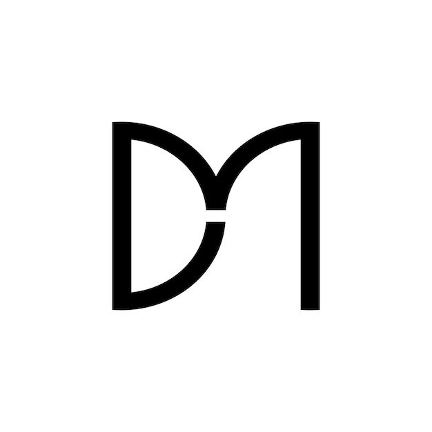 the letter d is shown in black and white