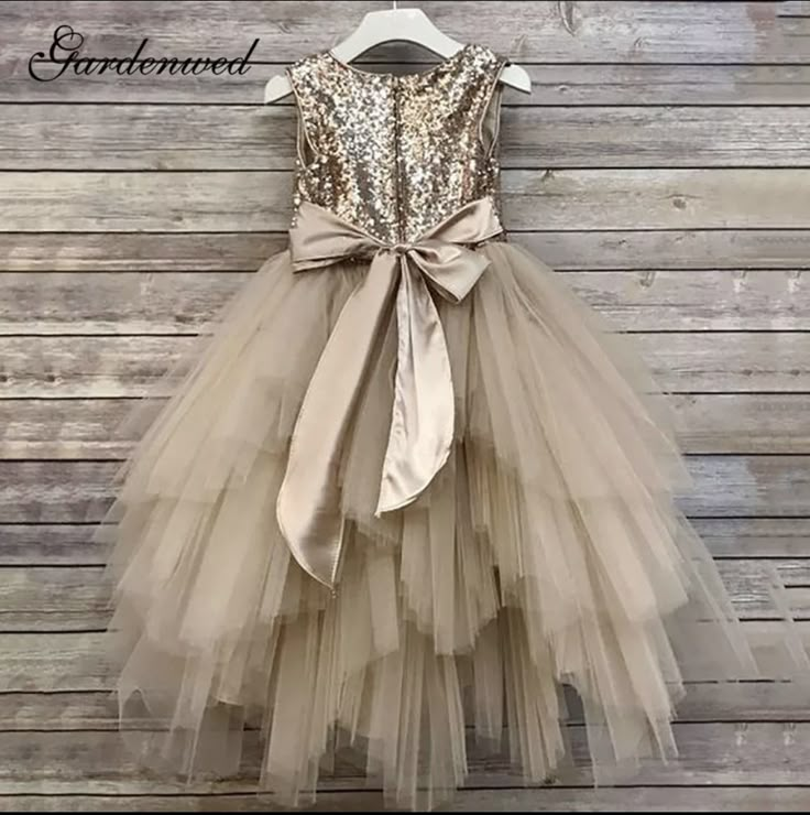 Champagne Sequin Dress, Toddler Holiday Dress, Sequin Top Dress, Flower Girl Dresses Champagne, Cheap Flower Girl Dresses, Glam Dress, Champagne Dress, Wedding Flower Girl Dresses, Kids Designer Dresses