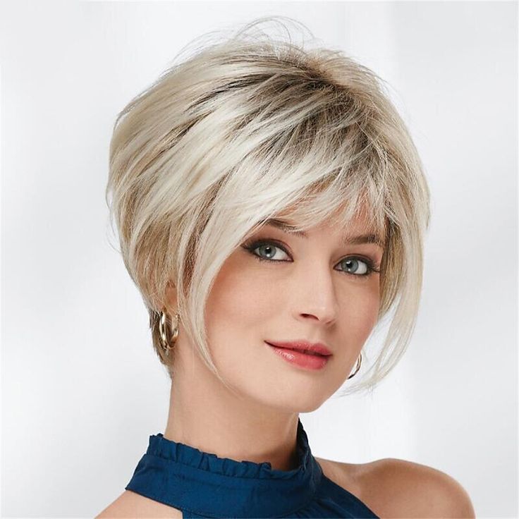 Category:Synthetic Wig; Gender:Women's; Wig Type:Natural Wigs; Occasion:Daily Wear,Party / Evening,Vacation,Birthday,Christmas Gifts; Age Group:Adults; Color Shade:Blonde; Hair Material:Synthetic Hair; Cap Construction:Machine Made; Texture:Straight; Length:Short; Features:Soft,Fluffy,Comfortable,Fashion,Easy to Carry; Heat Resistant:Yes; Listing Date:12/18/2023; Cap Circumference:; Front to Back:; Nape of Neck:; Side to Side Across Forehead:; Side to Side Over Top:; Temple to Temple Across Back Wig Straight, Soft Fashion, Natural Wigs, Short Hair Wigs, Wig Short, Pixie Cut Wig, Wispy Bangs, Shades Of Blonde, Brown Wig